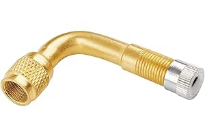 AUTOZOCO Adattatore prolunga valvola pneumatica, adattatore valvola angolare, adattatore per valvola in rame, adatto per auto, camion, biciclette, moto e scooter, 90 gradi