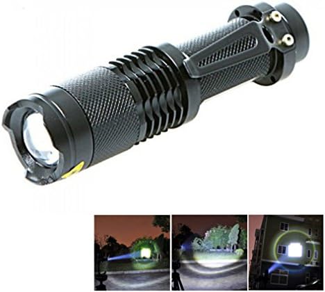 Starall 1500 Lumens Zoomable LED Torch 5 Lighting Modes Tactical Flashlight Torch Penlight Night Campin Light