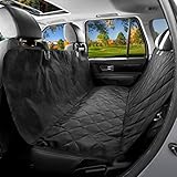 WENFENG Kofferraumschutz Hunde, Praktische Auto Hundedecke, Autoschondecke mit Seitenschutz, Wasserfestes, Hochwertiges Material Schützt Ihre Auto-Kofferraum vor Schmutz und Tierhaaren Universales Design für alle Autos, Lastkraftwagen & SUV 54X58 zoll Schwarz