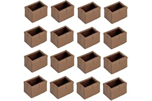 YGMXZL Tappi per gambe per sedie,16 pezzi Piedini per sedie in gomma,antiscivolo Piedini per mobili Piedini per tavoli Coperchi per tappi Cuscini per mobili Protezione per pavimenti (Marrone 3#)