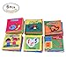Yosoo 6 Books Soft Cloth Children Intelligence development Cognize Book Educational Activity Toy for Kid Baby