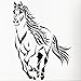 Produktbild jiushizq DIY Tier Laufen Pferd Mustang wandtattoo Wohnzimmer Aufkleber abnehmbare wandtattoo raumdekoration rot XL 125x93 cm