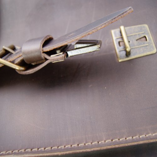 FREIHERR von MALTZAHN Extra gro  e Aktentasche EINSTEIN 2 aus BIO-Leder  Made in Germany  inkl  Lederpflege