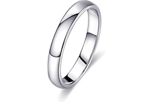 FUNEIA Bague Homme Femme Argent Acier Inoxydable Bague Alliance Anneau de Mariage Simple et Poli Bague de Fiançailles Largeur de 1-8mm Bijoux Bague Fille Ado Taille 52/54/57/60/62/65/67