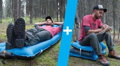 Windcatcher AirPad 2 Plus Sleeping Pad, Blue/Dark Grey by Windcatcher