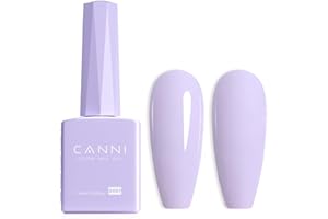 CANNI Smalto Semipermanente per Unghie Viola chiaro Gel Nail Polish Soak Off UV LED per la manicure e la progettazione delle unghie 9ml