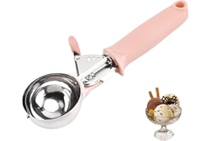 NOXYZA Cucchiaio per Gelato,1 Pezzi,Porzionatori da Gelato,Cucchiaio per Gelato in Acciaio Inox,ideale per gelato, melone, polpette di carne, purè di patate o palline di melone