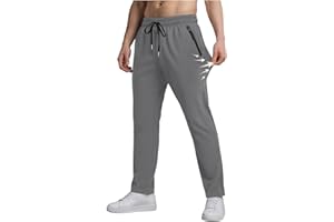 BFYSFBAIG Men’s Quick-Dry Joggers, Elastic Waist Stretch Sweatpants, Lightweight Breathable Running Pants for Casual Hiking Gym Travel Camping & Lounge, S to 3XL, Multicolor