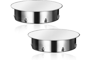 Beatific Copri foro per canna fumaria da 150 mm, confezione da 2 copri canna fumaria in acciaio inox, copri tubo della stufa, tappo copri tubo, copertura rivestimento parete, tubo da fumo, tappo cieco