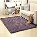 Produktbild XIANGZHI Nordic Teppich Dick Wildleder Rutschfeste Bodenmatte Wohnzimmer Schlafzimmer Erker Fenster Teppich Matte Grau Weichen Rechteckigen Teppich (Color : Gray Purple, Size : 63in*78.7in)