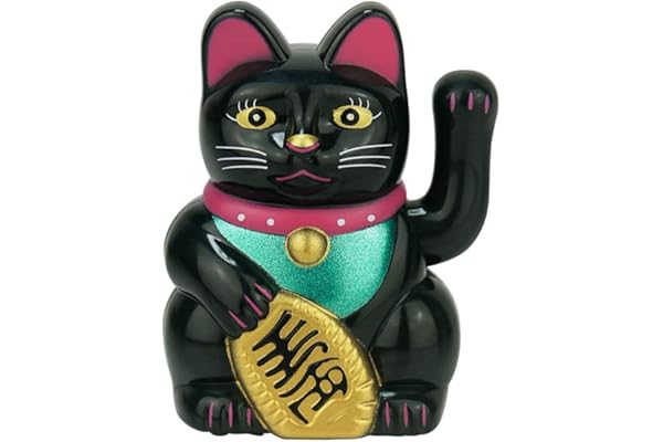 ZYWUOY Mini décoration de voiture à énergie en forme de chat porte-bonheur