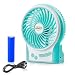 Produktbild efluky 3 Geschwindigkeit Mini Handventilator Tragbarer Mini Lüfter Elektrischer USB Ventilator mit LED-Licht und Aufladbarem 2200mAh batterie , Mini handventilator leise für Auenbereich, Büro, Strand und Camping