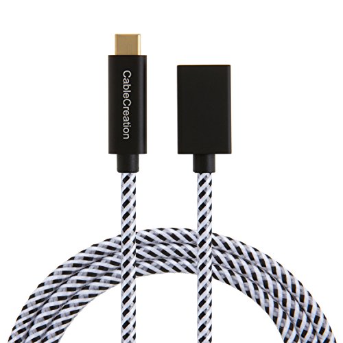 USB Typ C Kabel, cablecreation 3.3 Füße Super Speed Gen 2 (10 Gbps) USB 3.1 Typ-C männlich auf C Kabel von-Frauen, 1 m/Weiß und Schwarz - 5