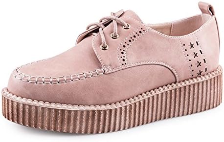 MET RXL bullock shoes in spring/thicken platform shoes/lace casual shoes/lady deep mouth shoe-A Foot length=23.8CM(9.4Inch)
