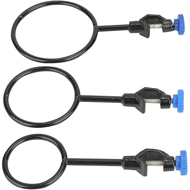 3 Anneaux De Support En Fer OUNONA - 19x9.5x1cm - Pour Matériel De Laboratoire