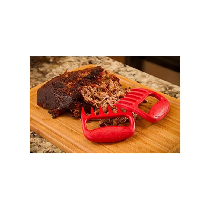 Fengh Creative Ntzliche Kche Bear Claw Pulled Pork Aktenvernichter Klauen Fleisch Handler Gabeln Rot