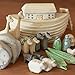 New Noahs Ark Gift Boxed Set Hand Carved & Painted Christening New Baby Gift by East of India