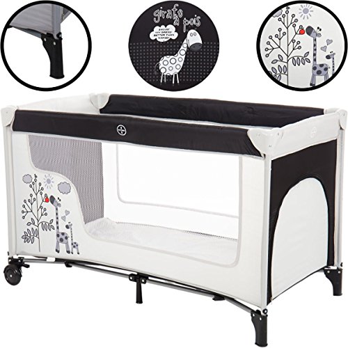 Preisvergleich Produktbild Reisebett Kinderbett Kinderreisebett Babyreisebett Babybett Laufstall GIRAFFE