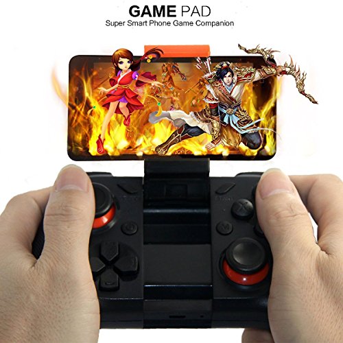 Preisvergleich Produktbild Universal Gamepad Drahtlos Gaming Controller Joypad Passt für Android Smartphone Samsung Sony Neuxs Lumia(Schwarz)