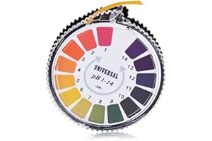 Binnan Rouleau de Bandelettes de Test de Papier d'indicateur de pH, Mesure de pH Gamme Complète 0-14