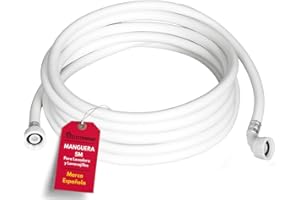ELECTROHOGAR Toma Lavadora y Lavavajillas | Medidas desde 1,5M hasta 6M | Manguera Entrada de Agua Compatible con Todas las Marcas: LG, Bosch, AEG- 5 metros