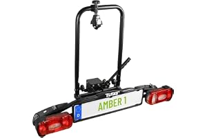 EUFAB 11559 Cykelhållare AMBER 1, lämplig för e-cykel, delvis förmonterad, för 1 cykel, för släpvagnskoppling