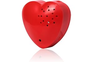 Pumwoy Heart Shaped Mini Voice Recorder 30 Seconds, Sound Box for Stuffed Animal Programmable Sound Button, Voice Box for Speaking Record Custom Message, Teddy Bear Voice Recorder