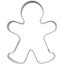 Emporte-pièce Bonhomme Pain D'épice - Lot De 2 - 10 X 8 Cm - Pour Biscuits, Pâte à Sucre, Chocolat