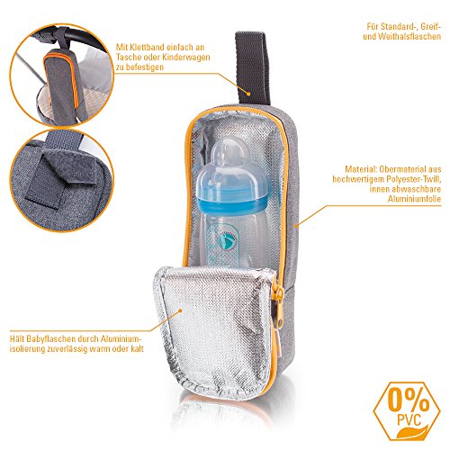 DIAGO 30051.75275 Deluxe Isoliertasche grau/orange - 2