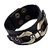 Produktbild LZHMCircle Leder-Armband-Armband Für Unisex Echtlederarmbänder Surf Style Kettennietdrücker