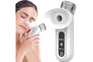 Vibbang Eye Steamer for Dry Eyes, Heated Nano Eye Mist Sprayer, Handheld Eye Moisturizer with Cold & Hot Compress Modes, Eye Moisturizer Beauty Device, USB Rechargeable Face Relief Machine