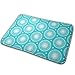 Produktbild Bandana (Television Blue) Schal Taschentuch Stars Starburst Circles Flowers Fireworks Geometric Western Mandala_1581 Deckelabdeckung Teppich für Badteppich Passt zu Bad Beige 23.6 (L) X15.7 (W)