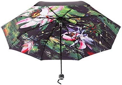New Double Layer Sturdy Durability Inverted Umbrella Straight Rod Waterproof Windproof Uv Protection For Gift (Chinese style) , life in full bloom , radius 54cm*8 bone
