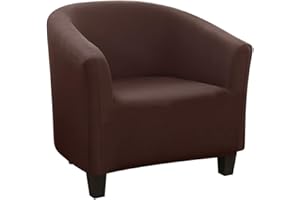 SearchI Fundas para Sillón Elástica,Fácil de Instalar y Lavar,Moderna Fundas de Sillón Chesterfield Antideslizante Cubiertas Protectora de Butacas para Bar Dormitorio Recepción Contador(Café,1 Pieza)