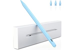 VARIGLAS Stift für iPad, (2018-2024) Pencil 2nd Generation für Apple mit Schnellladeleistung Palm Rejection und Neigungssensitivität Stylus für iPad 6-10, für iPad Pro 13''/12,9''/11'', Mini 6/5 (Blau)