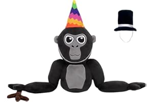 Super JAKES Gorilla Plush Toy,Monkey Plush Toy,Monkey Tag Plush Stuffed Animal Doll for Game Lovers and Children's Gifts