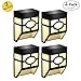 Produktbild ABREOME Solarleuchten für Aussen, 2 Modes Solar Led Waterproof Lighting mit Solarleuchte Garten, Solarlampe für Wände, Auffahrt Innenhof,Hof,Flur,Veranda,Pack of 4