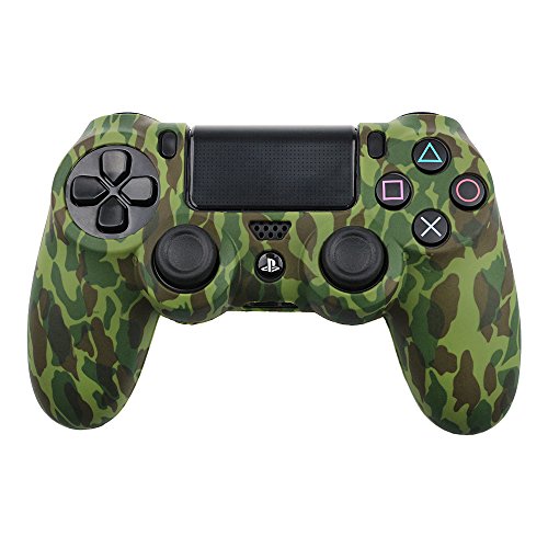 Preisvergleich Produktbild Playstation 4 Silikonhülle grün Camouflage (1) / PS4