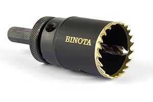 BINOTA Scie Cloche Bi-Métal M42 40 mm, pour Métal, Bois, Contreplaqué, PVC, Panneau de Fibres, Plaques de Plâtre