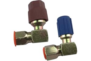 PRASKU a/C 3/8 H 7/16 L Adaptador Adaptaciones de R12 a R134a