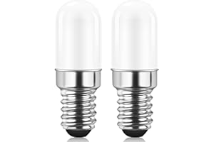 Żarówka LED E14, AGOTD 1,5 W odpowiednik 15 W żarówki do lodówki światła, 3000 K ciepła biel 135 lm, odpowiednia do lodówek, lampa stołowa, nie nadaje się do ściemniania, zestaw 2 szt