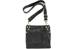 ‎DHONGF Friseurtasche Werkzeugtasche Salon Friseur Schultergürtel Tasche Friseur professionelle Tasche Konfigurierbaren Haarschneidewerkzeugen gehören Friseur Scheren Haarspangen Kämme usw Schwarz