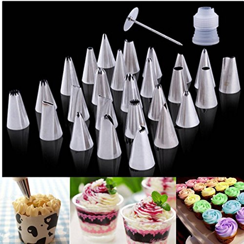 détail CAMTOA Lot de 26 Douille décorations pour Gâteaux Pâtisserie Crème Biscuit Décor Cuisine