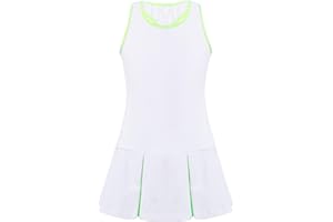 Kaerm Completi Sportivi Bambina Tuta da Ginnastica per Fitness Baseball Tennis Jogging Tuta Sportiva da Ragazza Canotta Gonnelino Estivo