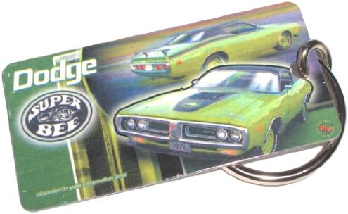 Racing Reflections Dodge SuperBee Metal Keychain. Made In USA
