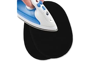 USIT, Toppe Jersey Termoadesive, 16x11 cm, Ideali per Riparare Tute, Maglie e Pantaloni Sportivi, 2 pezzi, Nero