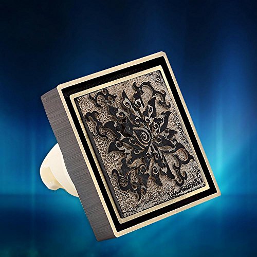 SSBY l'art Haut de Gamme Invisible Emboss Les siphons de Sol, Salle de Douche et d'odeur Parasite résistant à Drain de Plancher