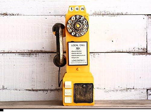 cdhajj Retro telephone mailbox model/creativity/TV stand-D