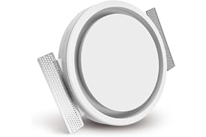 Ergovent RONDO-100 - Aspiratore 100mm Tondo per Soffitto, Diffusore Verniciabile 4", Valvola a Disco con Magnete, Design poco Appariscente