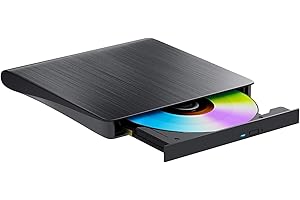 aelrsoch External CD Drive,Suitable for Windows 10/8/7 (High-Speed, Silent)